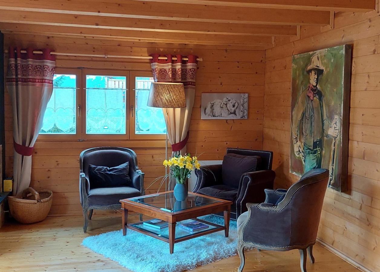 Chambre D'Hotes L'Ours Bleu Les Diablerets Exterior foto