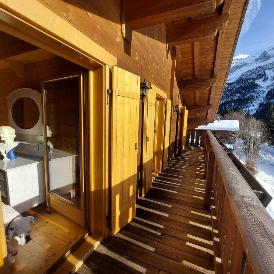 Chambre D'Hotes L'Ours Bleu Les Diablerets Exterior foto