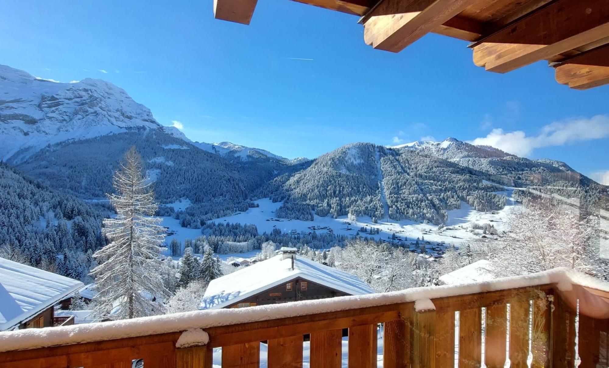 Chambre D'Hotes L'Ours Bleu Les Diablerets Exterior foto